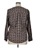 Pure Energy 100% Polyester Chevron-herringbone Black Long Sleeve Blouse Size 0X - photo 2