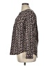 Pure Energy 100% Polyester Chevron-herringbone Black Long Sleeve Blouse Size 0X - photo 5