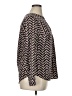 Pure Energy 100% Polyester Chevron-herringbone Black Long Sleeve Blouse Size 0X - photo 4