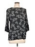 GeeGee 100% Rayon Black 3/4 Sleeve Blouse Size L - photo 1
