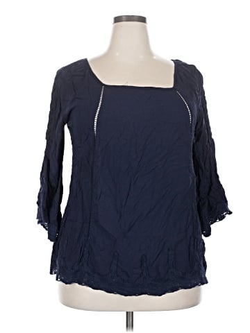 Solitaire 3/4 Sleeve Blouse (view 1)