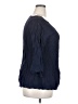 Solitaire 100% Rayon Blue 3/4 Sleeve Blouse Size 2X - photo 4