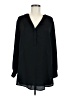 A New Day 100% Polyester Black Long Sleeve Blouse Size M - photo 1