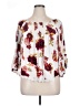 Eyeshadow White 3/4 Sleeve Blouse Size XL - photo 1