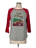 Holiday Time Gray 3/4 Sleeve T-Shirt Size L - photo 1