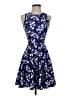Assorted Brands Floral Blue Cocktail Dress Size S - photo 1