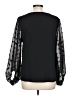 Pink Lily 100% Polyester Black Long Sleeve Blouse Size L - photo 2
