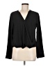 Remade 100% Polyester Black Long Sleeve Blouse Size M - photo 1