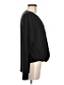 Remade 100% Polyester Black Long Sleeve Blouse Size M - photo 4