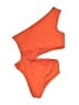 Assorted Brands Solid Orange One Piece Swimsuit Size 6 - 8 - photo 1