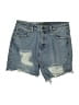 Volcom 100% Cotton Blue Denim Shorts Size 25 waist - photo 1