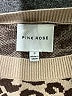 Pink Rose Animal Print Tan Pullover Sweater Size S (kids) - photo 3