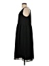 Ann Taylor LOFT 100% Polyester Solid Black Casual Dress Size 2 - photo 5