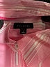 Talbots Stripes Pink Long Sleeve Blouse Size L - photo 7