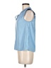 Unbranded Blue Sleeveless Blouse Size M - photo 5