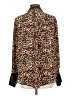 Laundry by Shelli Segal Animal Print Brown Long Sleeve Blouse Size L - photo 2