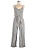 Honey Belle Solid Gray Jumpsuit Size M - photo 1