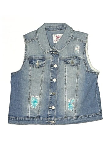 Justice Denim Vest (view 1)