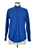Alfani Blue Long Sleeve Button-Down Shirt Size M - photo 1