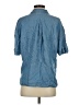 On 34th 100% Tencel Blue Short Sleeve Button-Down Shirt Size S - photo 2