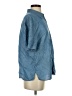 On 34th 100% Tencel Blue Short Sleeve Button-Down Shirt Size S - photo 4