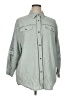 Zara Gray 3/4 Sleeve Button-Down Shirt Size XL - photo 1