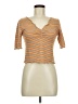 Topshop Orange 3/4 Sleeve Top Size 6 - photo 1