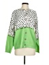 Unbranded 100% Polyester Polka Dots Green Cardigan Size S - photo 1