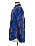 Old Navy 100% Cotton Plaid Blue Long Sleeve Button-Down Shirt Size M - photo 5