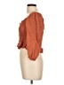 Be Cool 100% Rayon Brown 3/4 Sleeve Blouse Size L - photo 5