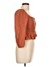 Be Cool 100% Rayon Brown 3/4 Sleeve Blouse Size L - photo 4