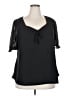 Alison Andrews Black Short Sleeve Blouse Size 3X - photo 1