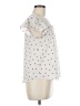 E&M Collection 100% Polyester White Short Sleeve Blouse Size M - photo 4