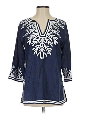 Gretchen Scott Designs 3/4 Sleeve Blouse (view 1)