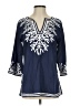 Gretchen Scott Designs Blue 3/4 Sleeve Blouse Size S - photo 1