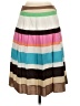 Talbots 100% Cotton Color Block Brown Casual Skirt Size 2 - photo 2