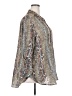 Fred David Animal Print Gray Long Sleeve Blouse Size 3X - photo 4