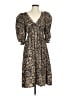 Area Stars 100% Polyester Paisley Brown Casual Dress Size S - photo 1