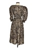 Area Stars 100% Polyester Paisley Brown Casual Dress Size S - photo 2