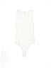 Happily Grey 100% Polyester Ivory White Bodysuit Size L - photo 1