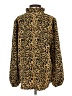 J.Crew 100% Polyester Animal Print Gold Long Sleeve Blouse Size S - photo 2