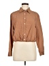 Future Collective Brown Long Sleeve Button-Down Shirt Size M - photo 1