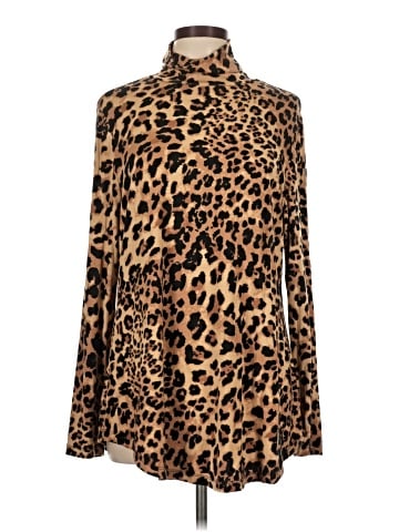 JM Collection Long Sleeve Turtleneck (view 1)