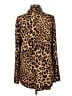JM Collection Brown Long Sleeve Turtleneck Size L - photo 2