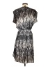 Express 100% Polyester Tie-dye Gray Purple Casual Dress Size S - photo 2