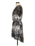 Express 100% Polyester Tie-dye Gray Purple Casual Dress Size S - photo 5