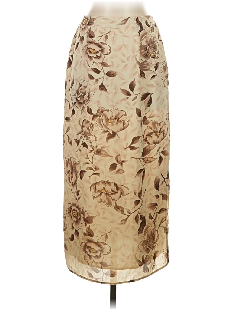 Pre-owned Laura Scott Formal Skirt In Brown