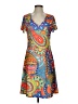 Assorted Brands Paisley Orange Casual Dress Size S - photo 1