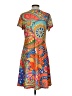 Assorted Brands Paisley Orange Casual Dress Size S - photo 2