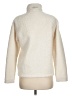 Straight Down 100% Polyester Solid Ivory Faux Fur Jacket Size M - photo 2